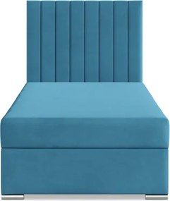 Čalúnená posteľ AGEN Velvet 90×200 cm modrá