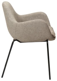 Béžové kreslo z textílie buklé Zimmer – DAN-FORM Denmark