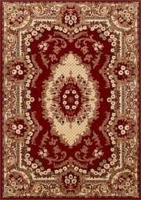 Koberec kráľovský bordový / béžový