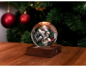 Tmavohnedá svetelná dekorácia na USB Amber – Gingko