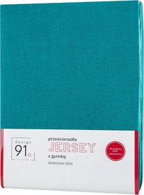 JERSEY PRESTIERADLO 120X200 CM, VÝŠKA 25 CM TYRKYSOVÉ