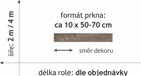 Beaulieu International Group, PVC podlaha - lino Master X Premium 3803, na mieru, šíře 4m, hnedá, pvc, chodba / predsieň