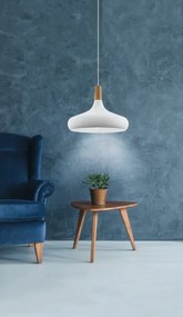Eglo 96983 - Závesné svietidlo SABINAR 1xE27/60W/230VV pr. 40 cm biela