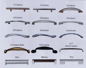 Kredenc 120 LADY biela, biela/dub Lancelot