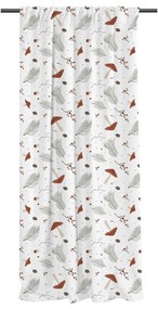 Biely záves z bavlneného saténu 110x250 cm Toadstools – Butter Kings