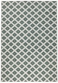 Hanse Home, Kusový koberec Twin-Wendeteppiche 103125 grün creme – na von aj na doma, 160x230, zelená, chodba / predsieň