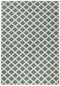 NORTHRUGS - Hanse Home koberce Kusový koberec Twin-Wendeteppiche 103125 grün creme – na von aj na doma - 200x290 cm