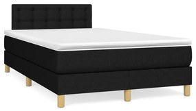 Boxspring posteľ s matracom čierna 120x190 cm látka 3269802