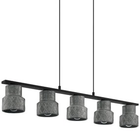Eglo 39855 - Luster na lanku HILCOTT 5xE27/40W/230V