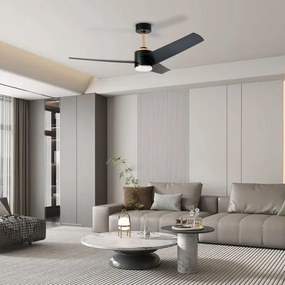 Immax NEO 07280L -LED Stm. str. ventilátor BEAUTY 18W/230V čierna Wi-Fi Tuya + DO