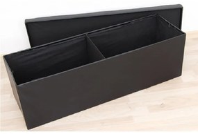 Skladacia taburetka s úložným priestorom Zamira - čierna