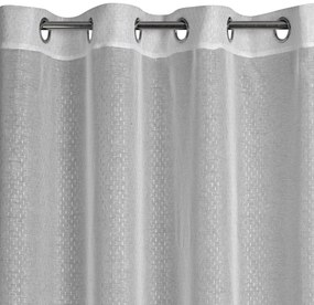 ZÁCLONA NA KRÚŽKOCH LOARA 300X250 CM BIELA