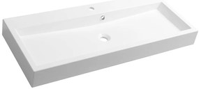Sapho Sapho, ORINOKO umývadlo 100x42cm, liaty mramor, biela, OR100