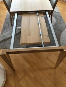 Jedálenský stôl PERMON rozťahovací 180 cm - dub prírodný