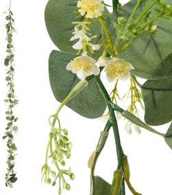 Dekoratívna kvetina 170 cm ,s listami 160 cm, list 4 cm, zelená