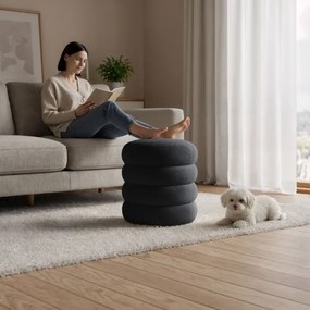 Taburetka SNUGGO čierna