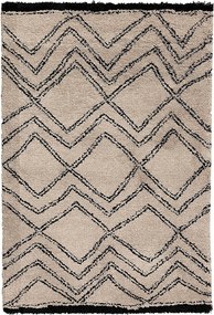 Koberec Royal Nomadic sand/black 120x170cm