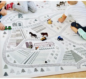 Biely obojstranný detský koberec Narma Ülejõe, 160 x 230 cm