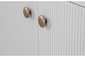 Svetlosivá šatníková skriňa z borovicového dreva 100x195 cm Madu – WOOOD