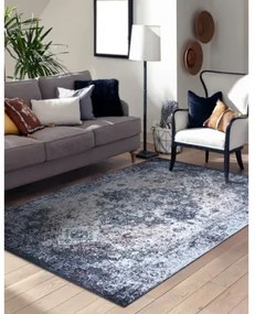 Koberec ANTIKA Ancret Washedstone ornament sivý
