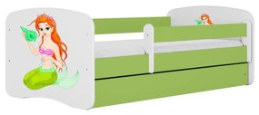 Dětská postel Babydreams mořská panna zelená