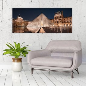 Obraz - Louvre v noci (120x50 cm)