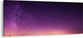 Obraz oblohy s padajúcou hviezdou (120x50 cm)