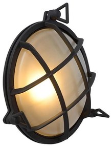 Lucide 11890/25/30 - Vonkajšie nástenné svietidlo DUDLEY 1xE27/40W/230V IP65 čierna LC3171