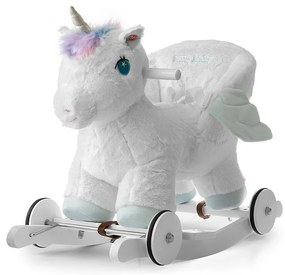 Hojdací koník s melódiou a kolieskami Milly Mally Polly Jednorožec