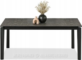 Jedálenský stôl Tornado (čierny mramor čierna)