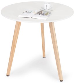 Moderný drevený stôl do obývačky, 80 cm