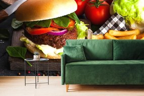 Fototapeta americký hamburger - 150x100