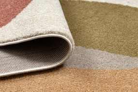 Koberec FUSION Shape 5706 krémový / tehlový