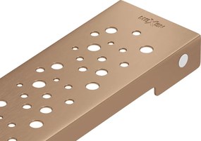 Mexen Flat, lineárny podlahový žľab 70 cm, medená matná, 1C21070