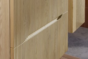 Závěsná skříňka pod umyvadlo Nordic 120 cm dub cremona