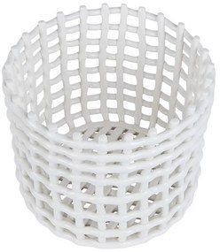 CRAFT Keramický košík 24 cm – biela