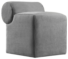 Taburet TIKI 47x45 cm sivý