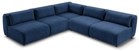 Tmavomodrá rohová pohovka (variabilná) Jeanne – Bobochic Paris