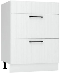 Skrinka do kuchyne Kate d60pc s/2 zasl biely hrášok