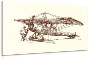 Obraz retro lietadlo Varianta: 60x40