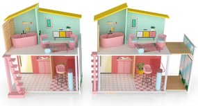 Playtive Drevený domček pre bábiky Fashion  (100337072)