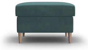 Zamatová podnožka v petrolejovej farbe Kyoto – Cosmopolitan Design