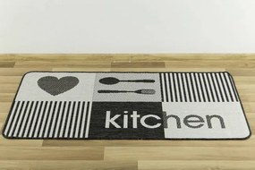 Protišmykový kuchynský koberec/ behúň Flex 19053/08 sivý
