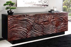 Luxusná 3D komoda River z akáciového masívu 175cm