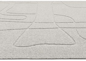 Svetlosivý vlnený koberec 133x190 cm Morphic – Agnella