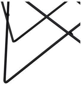 Čierny konferenčný stolík so sklenenou doskou ø 80 cm Cuxton – Actona