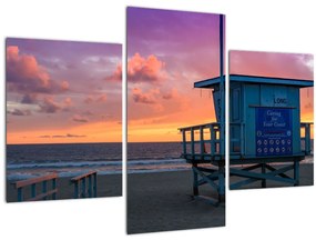 Obraz z pláže Santa Monica (90x60 cm)