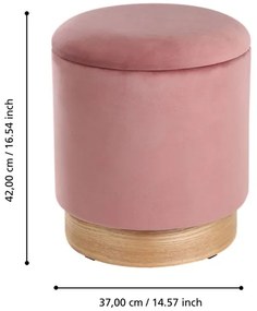 Eglo 424031 - SADA 2x Taburet MASHIKE pr. 30,5/37 cm ružová