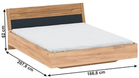Manželská posteľ 160 cm Fistrea. Vlastná spoľahlivá doprava až k Vám domov. 1017115