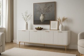 TV stolík Stilig ST709 200 cm biely/zlatý